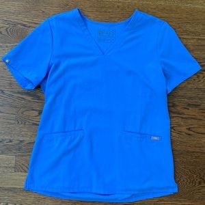FIGS Casma Ceil Blue Scrub Top